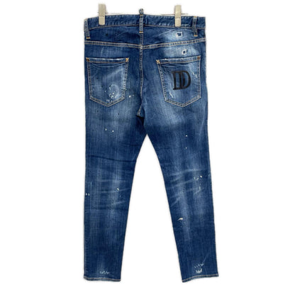 DSQUARED2 ディースクエアード ブルー ボタンフライ Cool Guy Jeans/ダメージ加工 デニムパンツ ボトムス