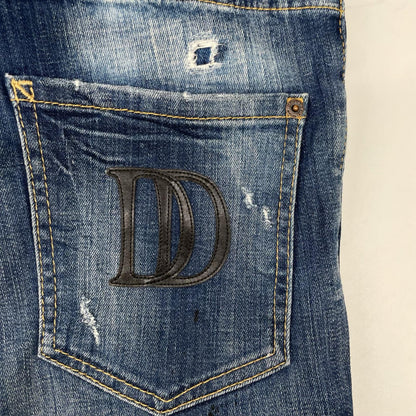 DSQUARED2 ディースクエアード ブルー ボタンフライ Cool Guy Jeans/ダメージ加工 デニムパンツ ボトムス