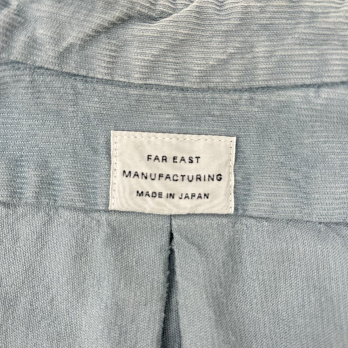 FAR EAST MANUFACTURING ファー イースト マニュファクチャリング ライトブルー コットン コーディロイ ボタンダウンシャツ トップス