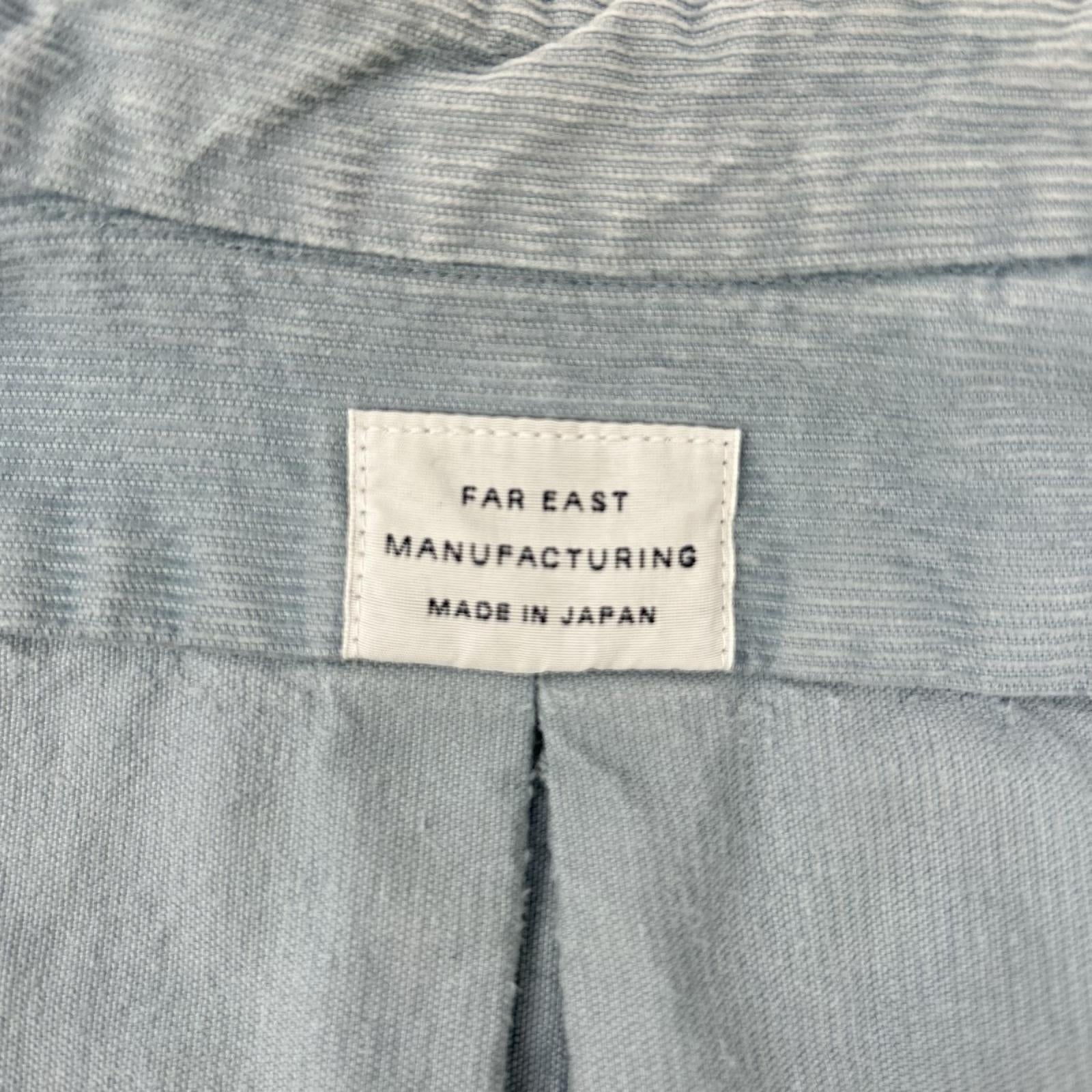 FAR EAST MANUFACTURING ファー イースト マニュファクチャリング ライトブルー コットン コーディロイ ボタンダウンシャツ トップス