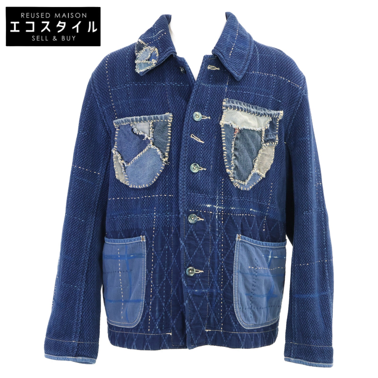 Porter Classic ポータークラシック 【美品】PC KENDOｘPC SASHIKO BLUE FRENCH JACKET CUSTOM イベント限定 カスタム品 ジャケット ジャケット