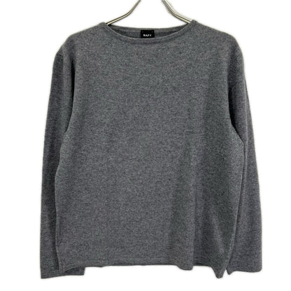 BAFY バフィー 【BEAMS別注】グレー カシミヤ100 ボートネックニット トップス
