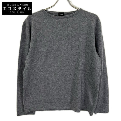 BAFY バフィー 【BEAMS別注】グレー カシミヤ100 ボートネックニット トップス