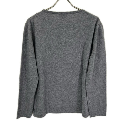 BAFY バフィー 【BEAMS別注】グレー カシミヤ100 ボートネックニット トップス