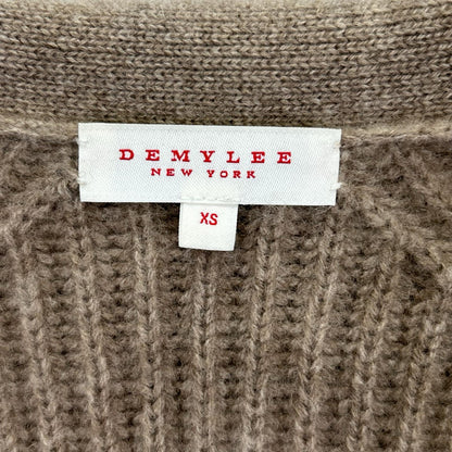 demylee デミリー グレージュ カシミヤ100 ニットカーディガン トップス
