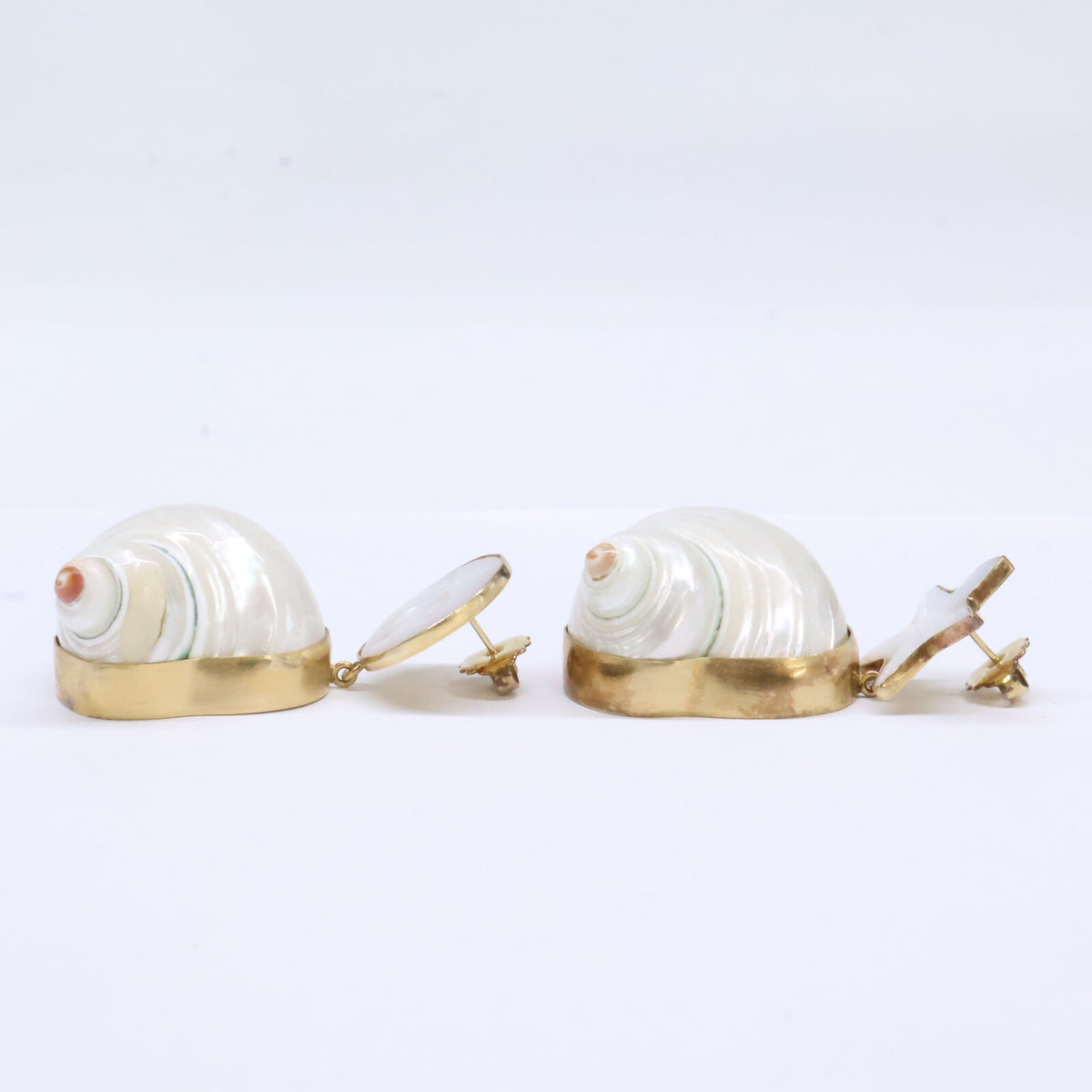 GRAINNE MORTON グレインモートン Moon and Star Shell Drops Earrings ムーン スター シェル ドロップ ピアス