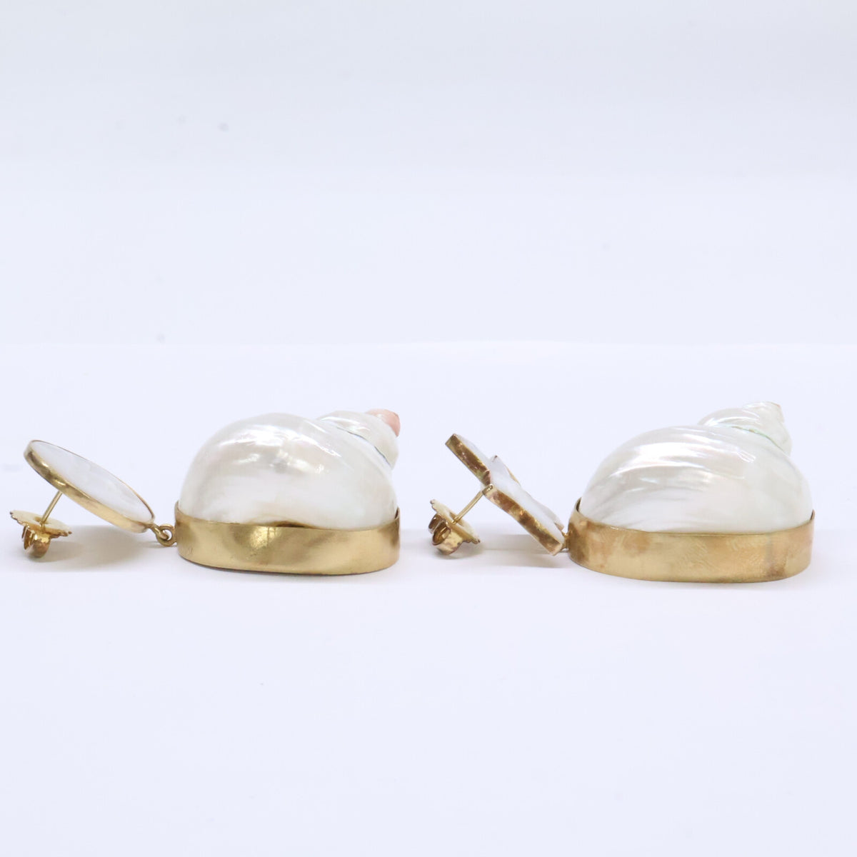 GRAINNE MORTON グレインモートン Moon and Star Shell Drops Earrings ムーン スター シェル ドロップ ピアス