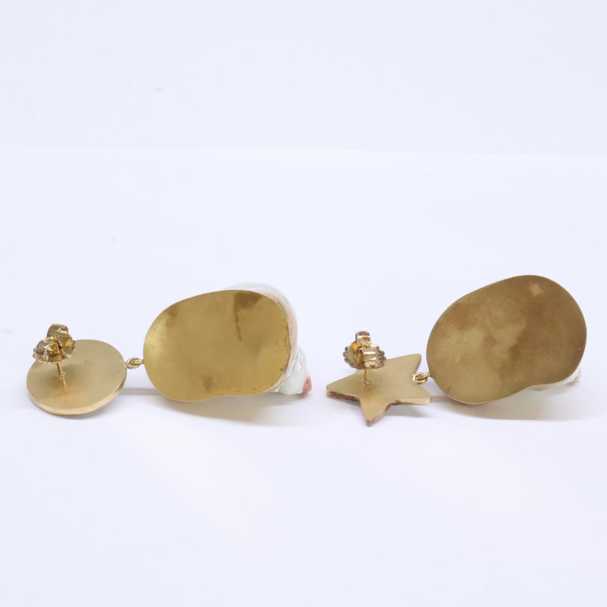GRAINNE MORTON グレインモートン Moon and Star Shell Drops Earrings ムーン スター シェル ドロップ ピアス