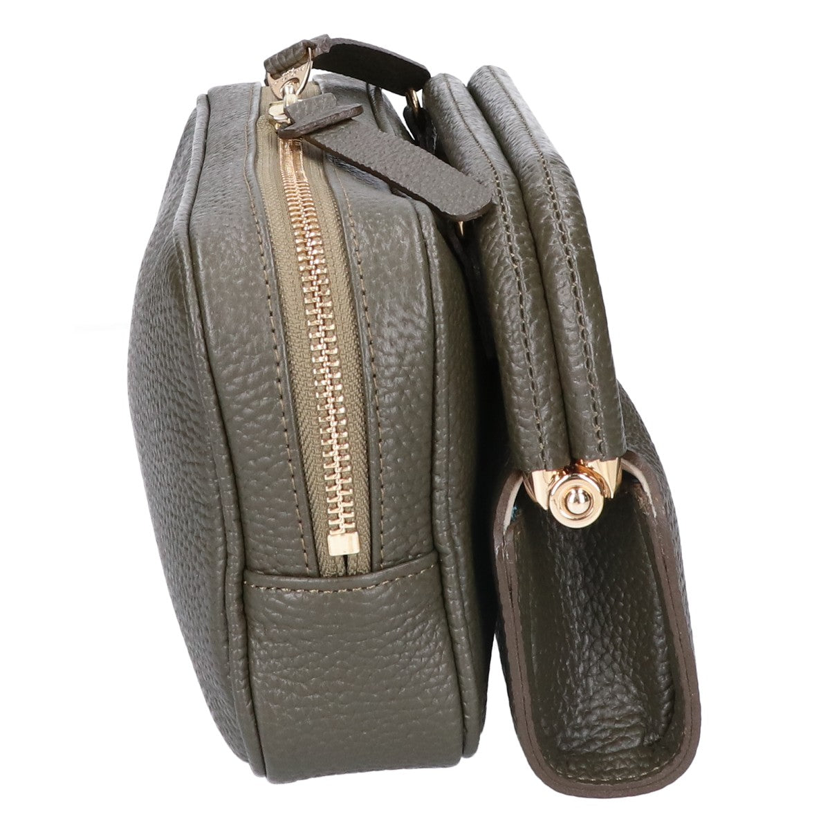 A.D.M.J. Accessoires De Mademoiselle ADMJ 【新品同様】THE BEE 牛革シュリンク型押し 口金クロスボディーバッグ ショルダーバッグ