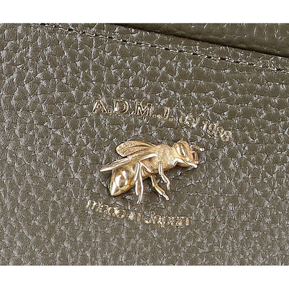 A.D.M.J. Accessoires De Mademoiselle ADMJ 【新品同様】THE BEE 牛革シュリンク型押し 口金クロスボディーバッグ ショルダーバッグ