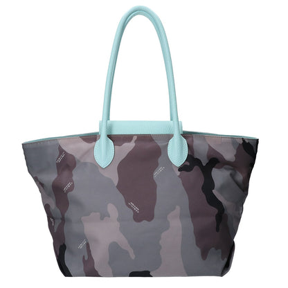 A.D.M.J. Accessoires De Mademoiselle ADMJ 【新品同様】カモフラ ナイロンｘレザー ライダースポケット トートバッグ