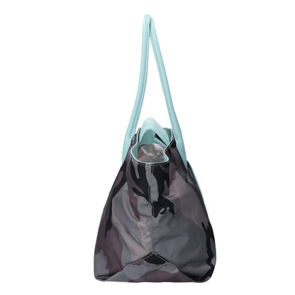 A.D.M.J. Accessoires De Mademoiselle ADMJ 【新品同様】カモフラ ナイロンｘレザー ライダースポケット トートバッグ