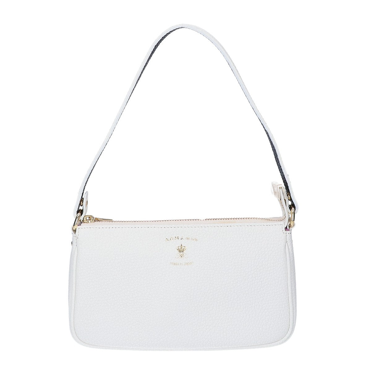 A.D.M.J. Accessoires De Mademoiselle ADMJ 【新品同様】牛革シュリンク型押し ワンショルダー ハンドバッグ