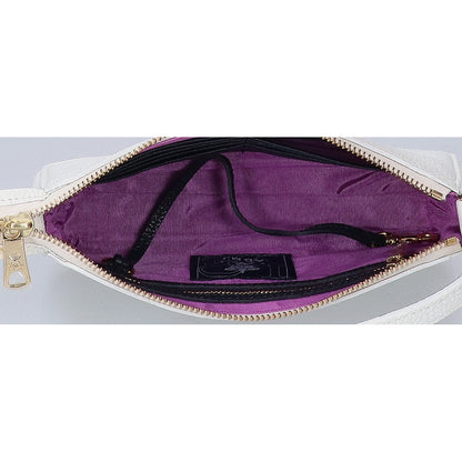 A.D.M.J. Accessoires De Mademoiselle ADMJ 【新品同様】牛革シュリンク型押し ワンショルダー ハンドバッグ