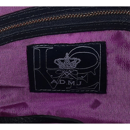 A.D.M.J. Accessoires De Mademoiselle ADMJ 【新品同様】牛革シュリンク型押し ワンショルダー ハンドバッグ