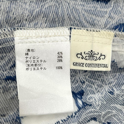 GRACE CONTINENTAL グレースコンチネンタル ブルー ジャイジャガード サファリシャツ ジャケット