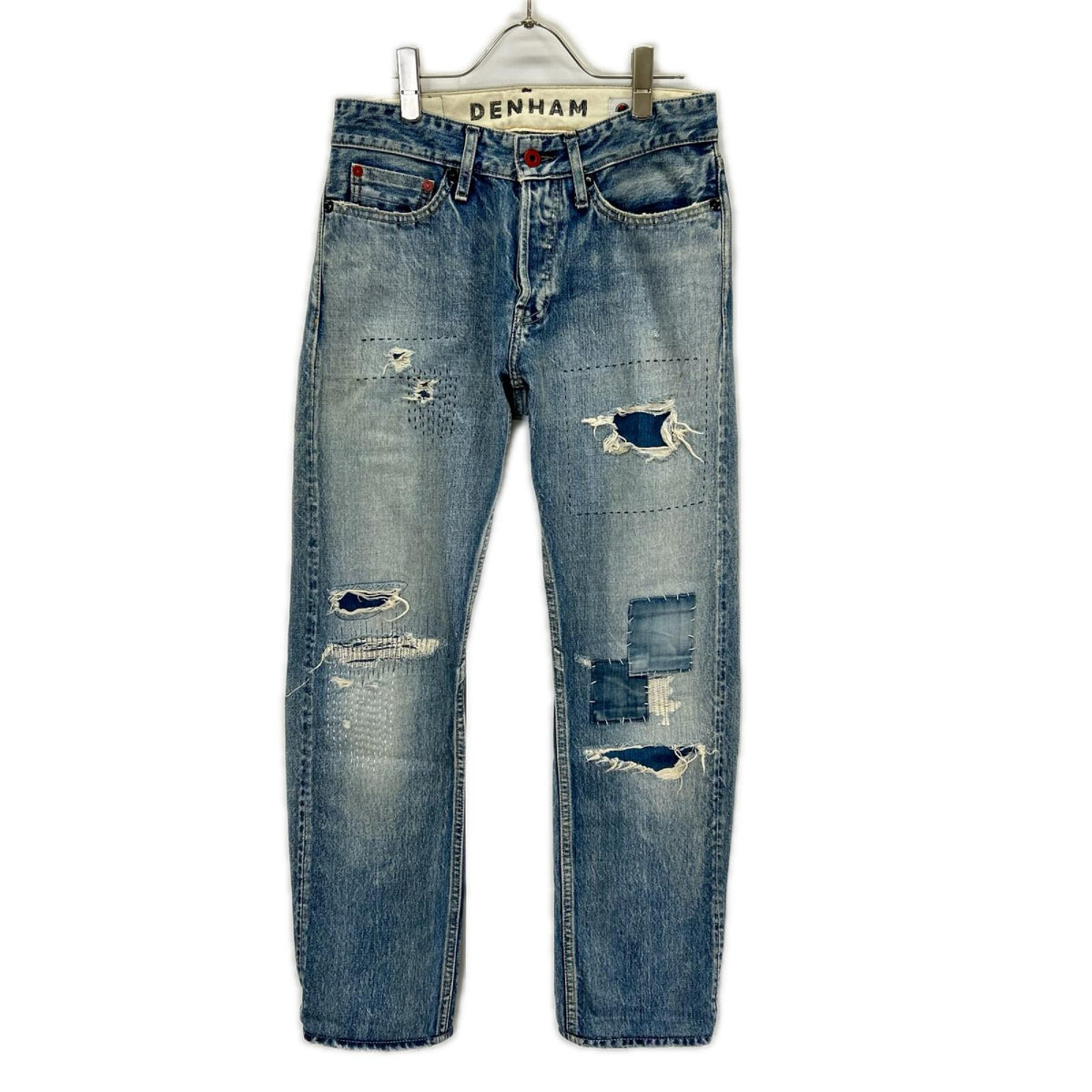 DENHAM デンハム 【JAPAN ARTISAN】 370本限定 Damage Repair Denim Pants 刺し子 デニムパンツ ボトムス