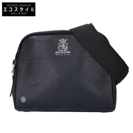 A.D.M.J. Accessoires De Mademoiselle ADMJ 【美品】牛革シュリンク型押し 2WAYショルダー クロスボディバッグ ハンドバッグ
