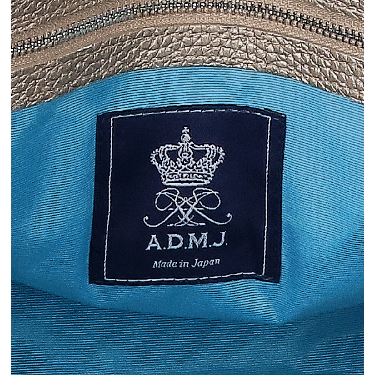 A.D.M.J. Accessoires De Mademoiselle ADMJ 【美品】牛革シュリンク型押し 2WAYショルダー クロスボディバッグ ハンドバッグ