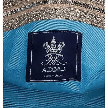 A.D.M.J. Accessoires De Mademoiselle ADMJ 【美品】牛革シュリンク型押し 2WAYショルダー クロスボディバッグ ハンドバッグ
