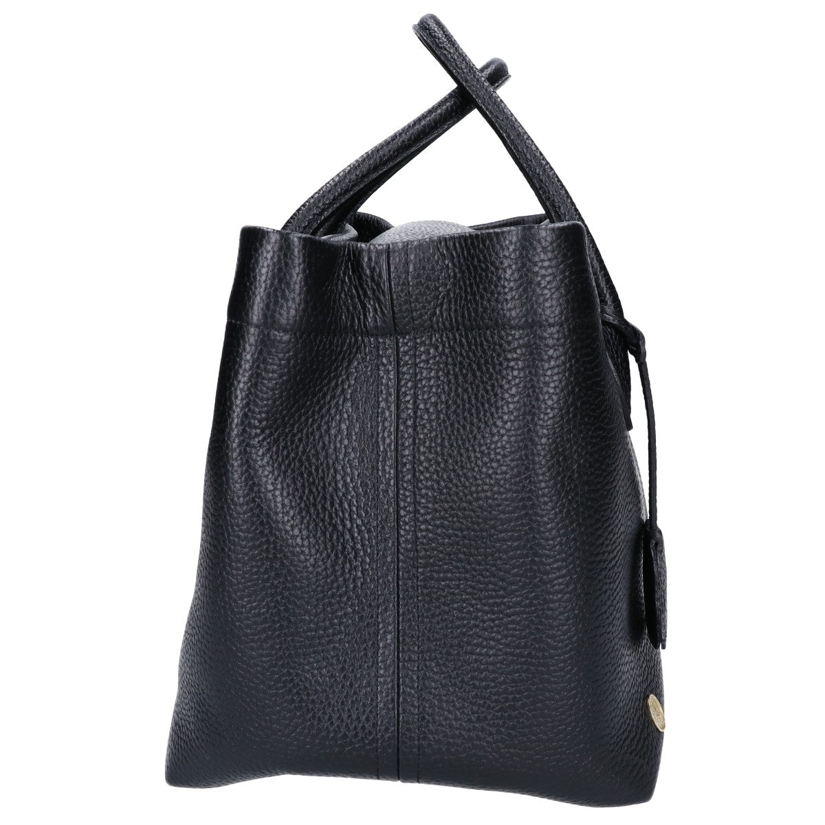 A.D.M.J. Accessoires De Mademoiselle ADMJ 【美品】牛革シュリンク型押しレザー キューブ トートバッグ