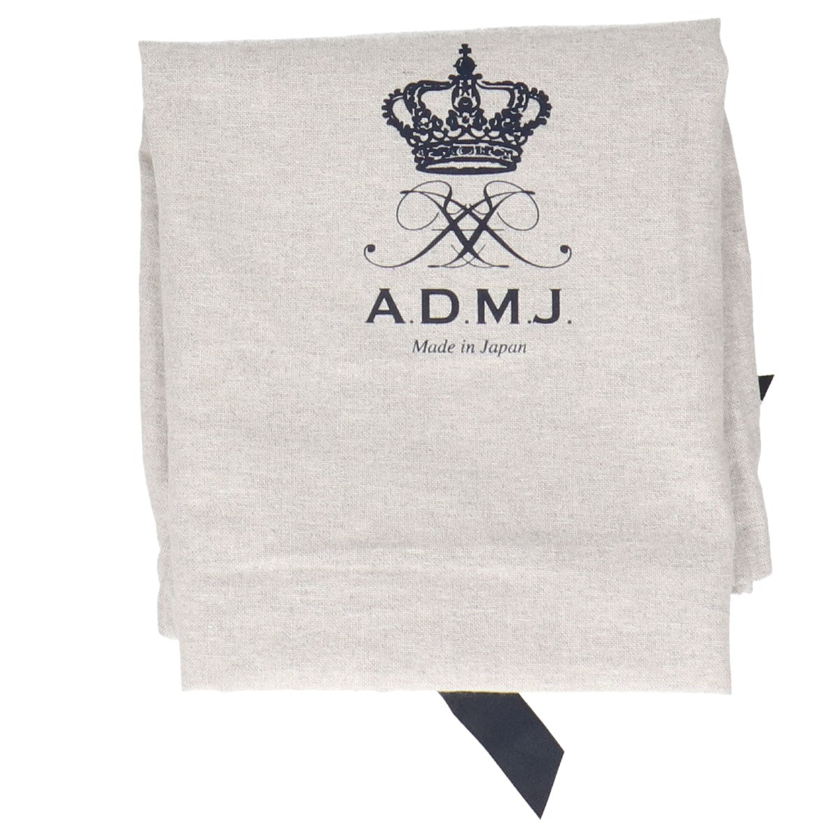 A.D.M.J. Accessoires De Mademoiselle ADMJ 【美品】牛革シュリンク型押しレザー キューブ トートバッグ