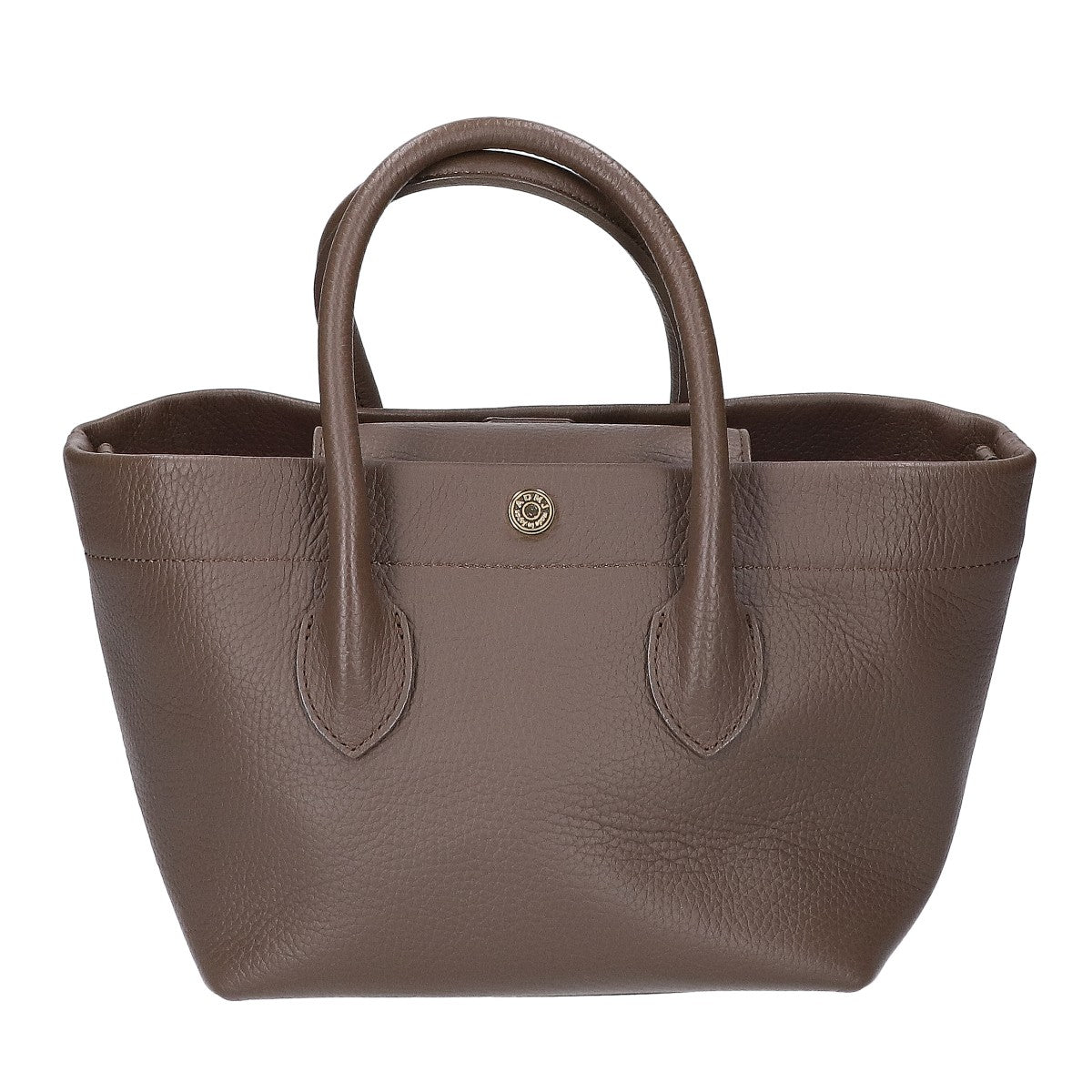 A.D.M.J. Accessoires De Mademoiselle ADMJ 【美品】牛革シュリンク型押しレザー キューブミニトートバッグ（Dカン+） トートバッグ