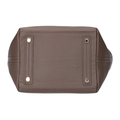 A.D.M.J. Accessoires De Mademoiselle ADMJ 【美品】牛革シュリンク型押しレザー キューブミニトートバッグ（Dカン+） トートバッグ