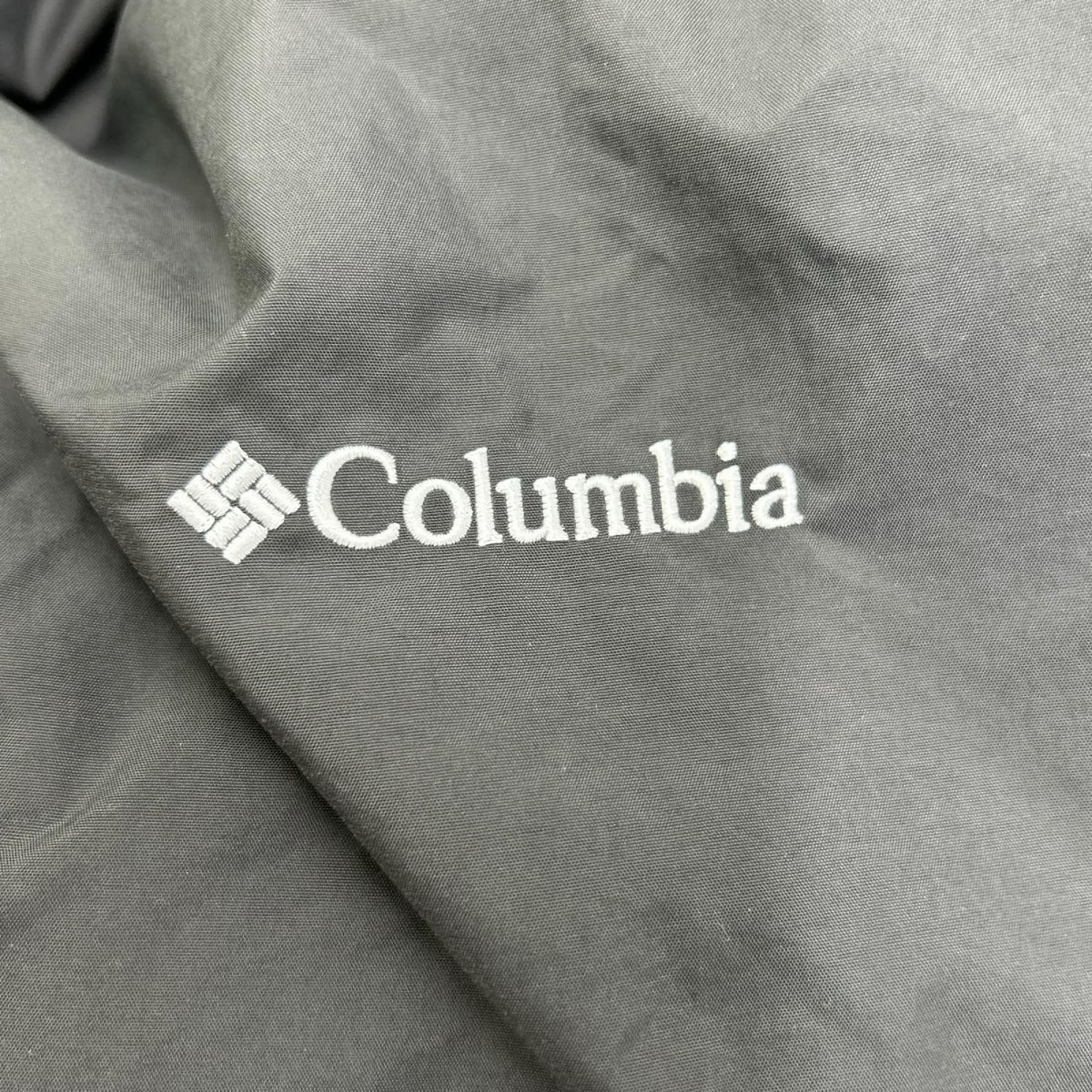 columbia コロンビア PM0986 グレー ナイロン×ボア スクエアパッチ リバーシブル フーディジャケット ジャケット