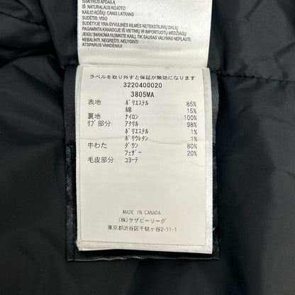 CANADA GOOSE カナダグース 3805MA ブラック CARSON PARKA/カーソン パーカ ダウンジャケット ジャケット
