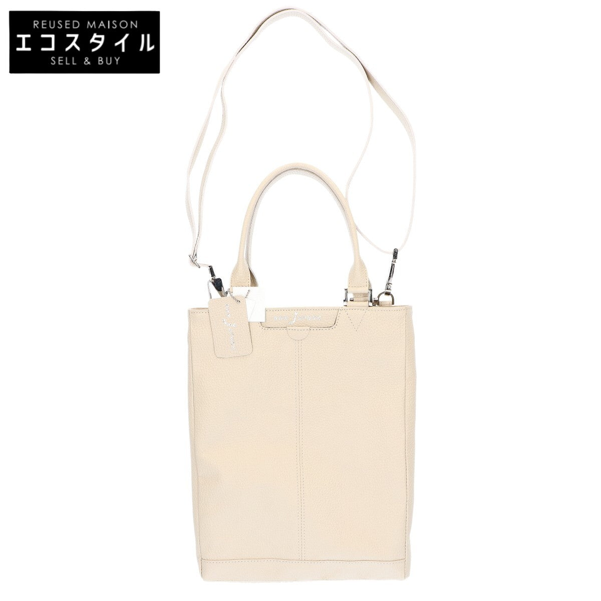 BONJAPONE ボンジャポネ 新品同様 F.R Long Toto シュリンクレザー 2WAY トートバッグ