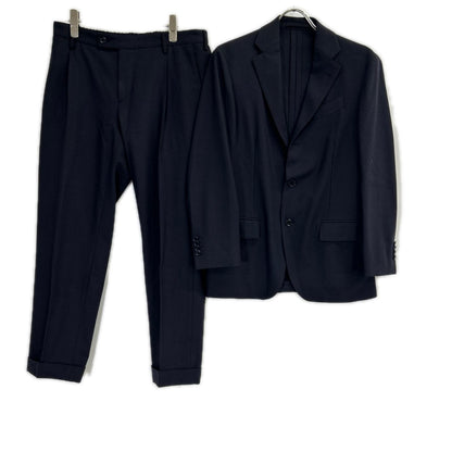 LARDINI ラルディーニ JS050AQ ダークグレー イージーウェア 3Bシングルジャケット テーパードパンツ セットアップ スーツ セットアップ