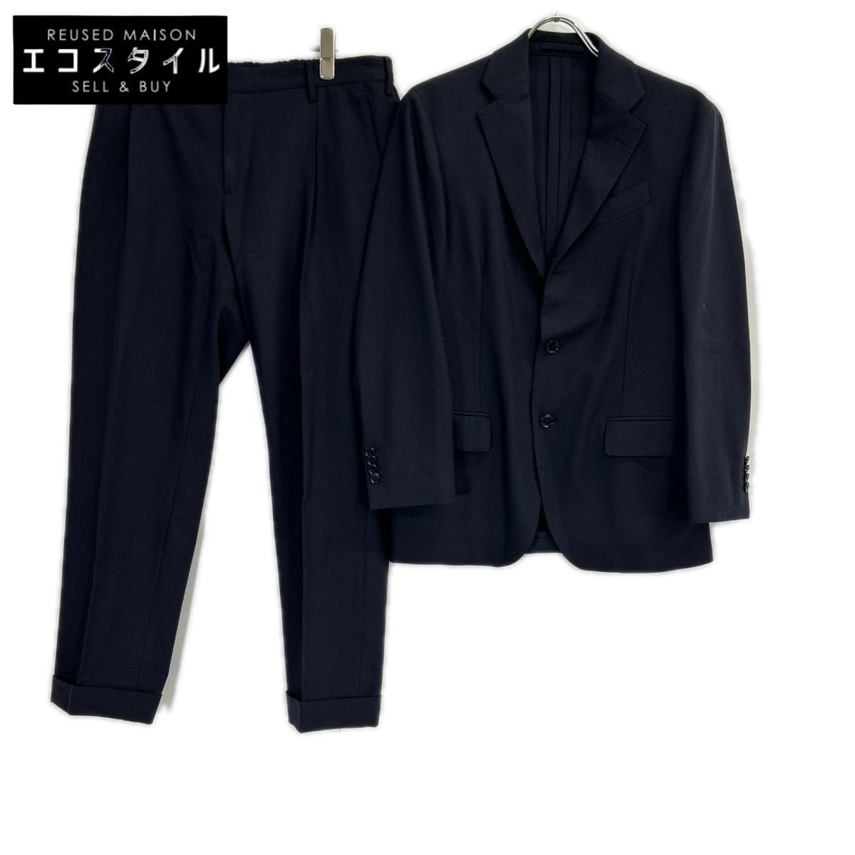 LARDINI ラルディーニ JS050AQ ダークグレー イージーウェア 3Bシングルジャケット テーパードパンツ セットアップ スーツ セットアップ