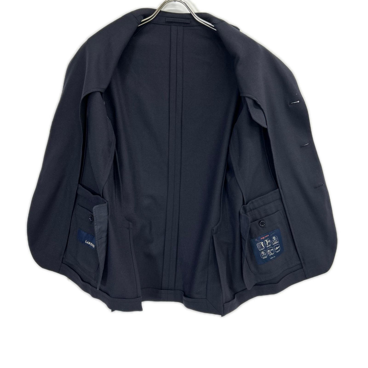 LARDINI ラルディーニ JS050AQ ダークグレー イージーウェア 3Bシングルジャケット テーパードパンツ セットアップ スーツ セットアップ
