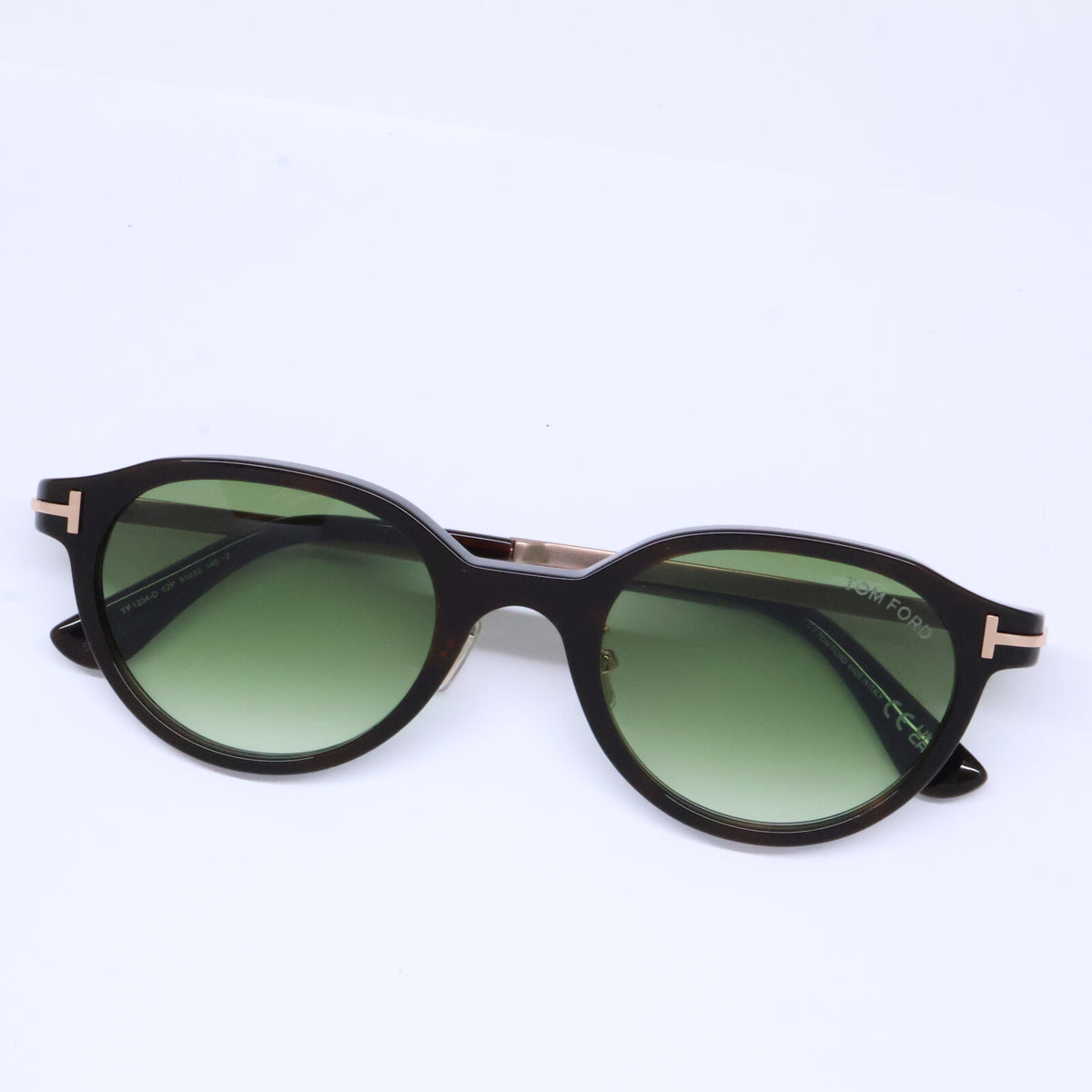 TOM FORD トムフォード FT1234-D/S 52P ダークハバナ グリーングラデーションレンズ ボストンサングラス サングラス