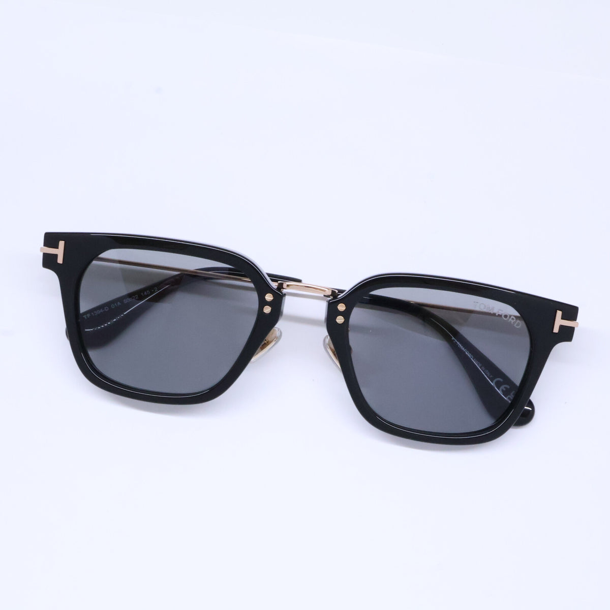 TOM FORD トムフォード FT1394-D/S 01A ブラック×ゴールド ウェリントンシェイプ コンビネーションサングラス サングラス