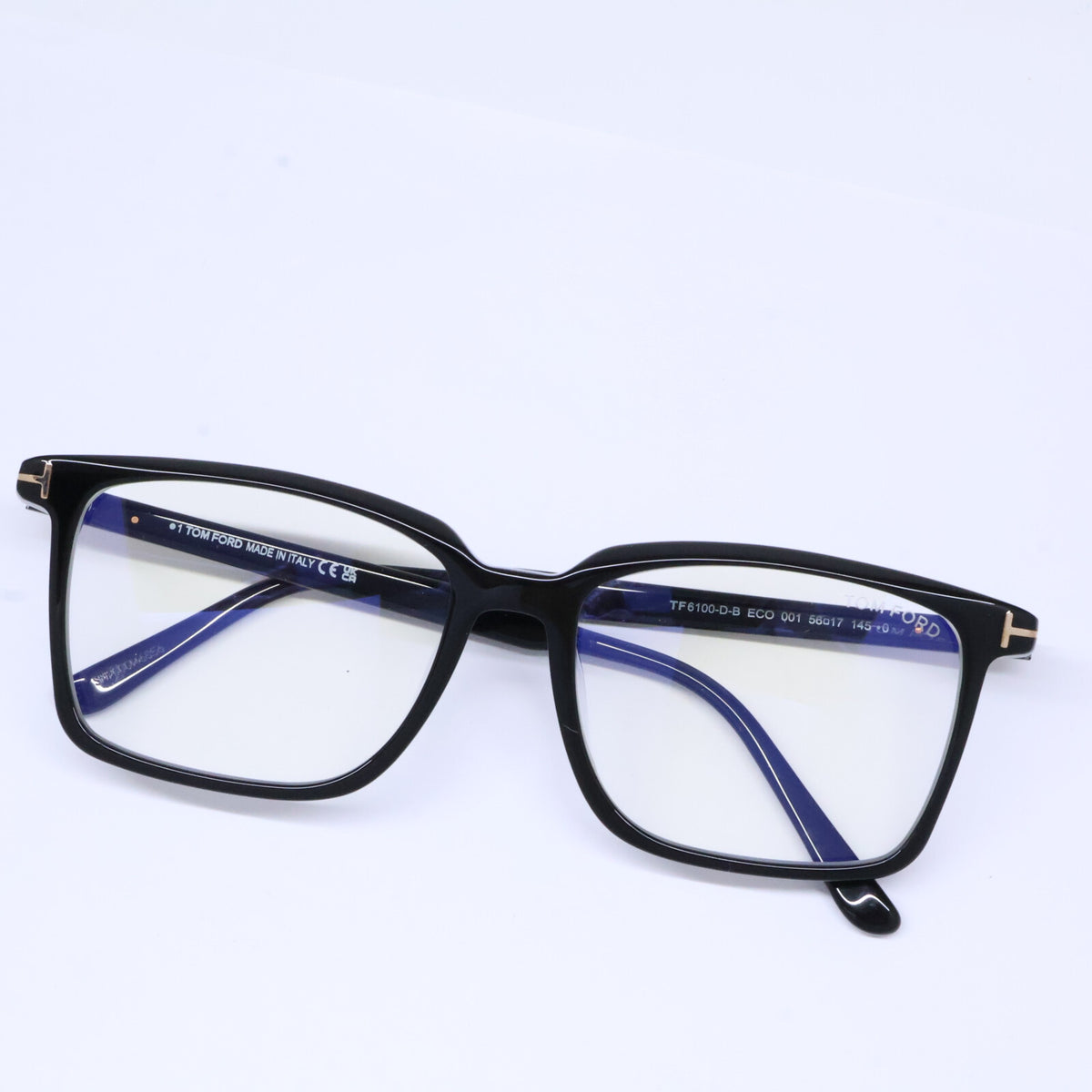 TOM FORD トムフォード FT6100-D-B/V 001 シャイニーブラック アジアンフィットサングラス 眼鏡
