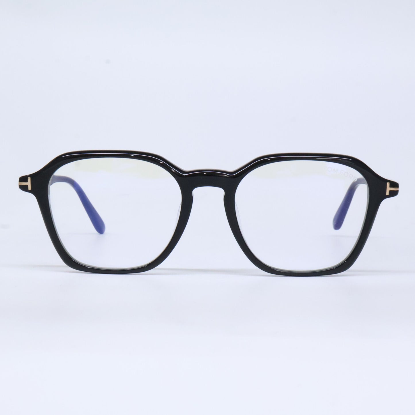 TOM FORD トムフォード FT6101-D-B/V 001 シャイニーブラック ウェリントン/ボストン調フレーム ブルーライトカットメガネ 眼鏡