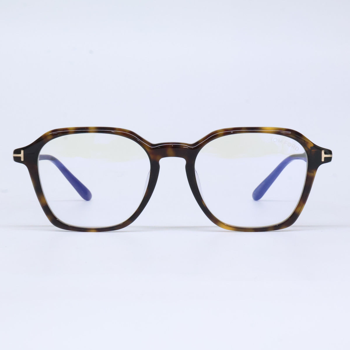 TOM FORD トムフォード FT6101-D-B/V 052 ダークハバナ ウェリントン/ボストン調フレーム ブルーライトカットメガネ 眼鏡