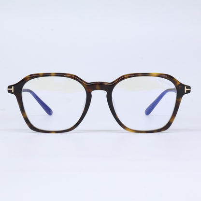 TOM FORD トムフォード FT6101-D-B/V 052 ダークハバナ ウェリントン/ボストン調フレーム ブルーライトカットメガネ 眼鏡