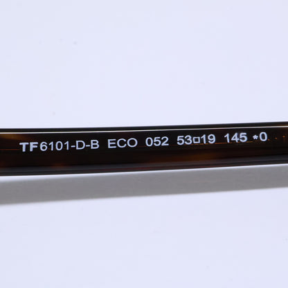 TOM FORD トムフォード FT6101-D-B/V 052 ダークハバナ ウェリントン/ボストン調フレーム ブルーライトカットメガネ 眼鏡