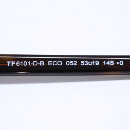 TOM FORD トムフォード FT6101-D-B/V 052 ダークハバナ ウェリントン/ボストン調フレーム ブルーライトカットメガネ 眼鏡