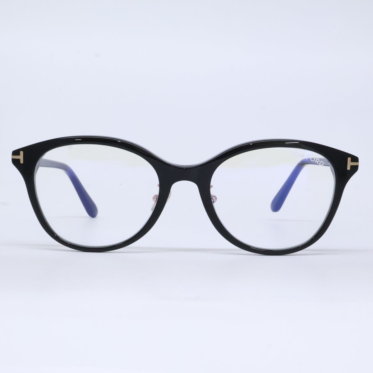 TOM FORD トムフォード FT6102-D-B/V 001 ブラック×ゴールド キャッツアイ/フルリム ブルーライトカットメガネ 眼鏡