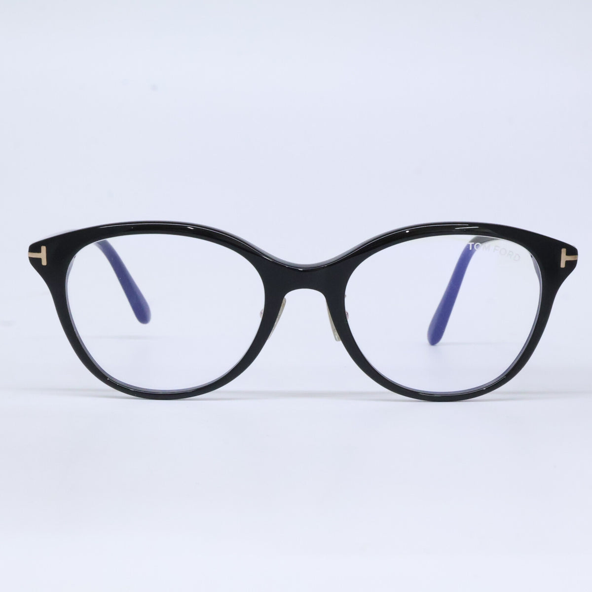 TOM FORD トムフォード FT6102-D-B/V 001 ブラック×ゴールド キャッツアイ/フルリム ブルーライトカットメガネ 眼鏡