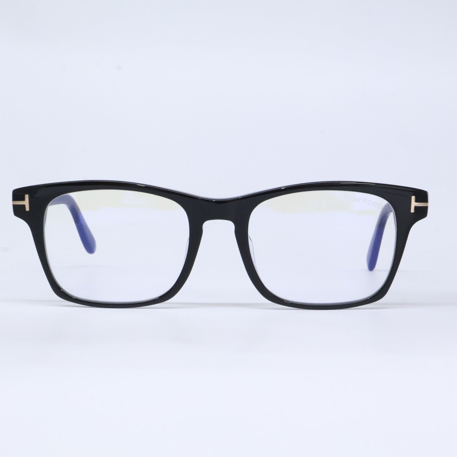 TOM FORD トムフォード FT6150-D-B/V 001 シャイニーブラック アジアフィット スクエアモデル ブルーライトカットメガネ 眼鏡