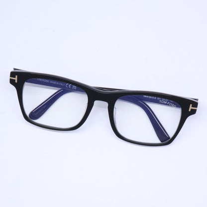 TOM FORD トムフォード FT6150-D-B/V 001 シャイニーブラック アジアフィット スクエアモデル ブルーライトカットメガネ 眼鏡