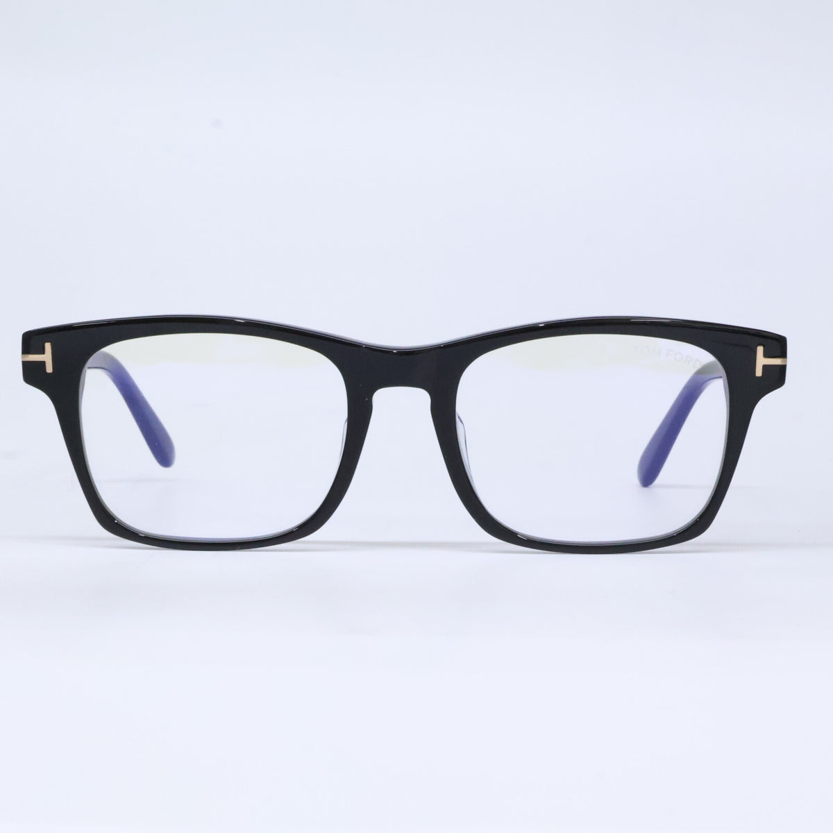 TOM FORD トムフォード FT6150-D-B/V 001 シャイニーブラック アジアフィット スクエアモデル ブルーライトカットメガネ 眼鏡