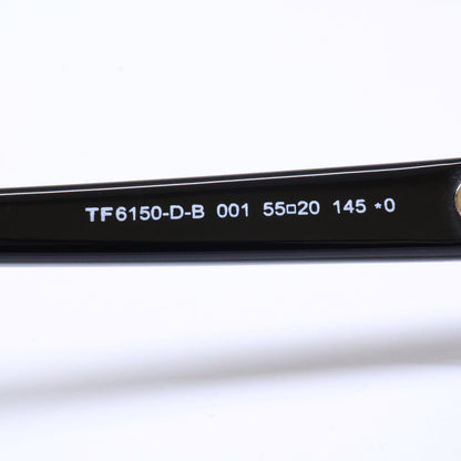 TOM FORD トムフォード FT6150-D-B/V 001 シャイニーブラック アジアフィット スクエアモデル ブルーライトカットメガネ 眼鏡