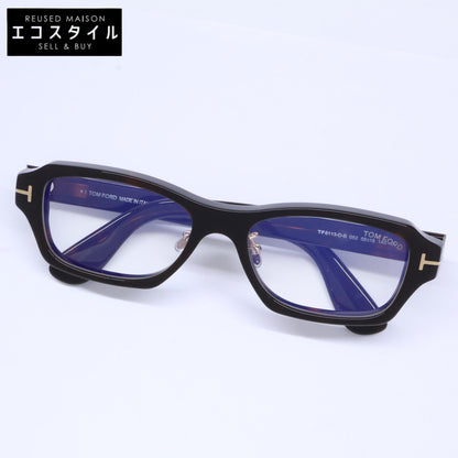 TOM FORD トムフォード FT6113-D-B/V 052 ダークハバナ スクエア/フルリム ブルーライトカットメガネ 眼鏡