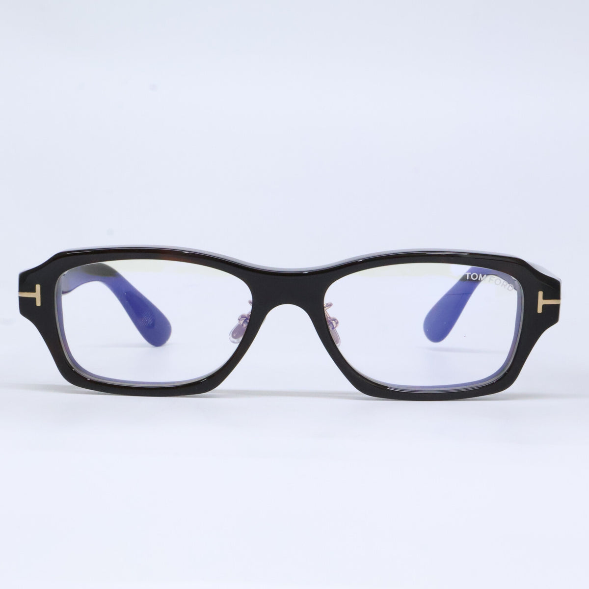 TOM FORD トムフォード FT6113-D-B/V 052 ダークハバナ スクエア/フルリム ブルーライトカットメガネ 眼鏡